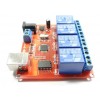 USB Relay 4 Channel Programmable Computer Control. Windows and Linux drivers