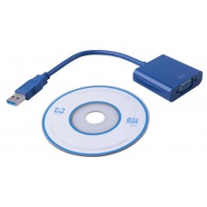 USB 3.0 to VGA Multi-display Adapter Converter for External Monitor. Win 7/8 laptops