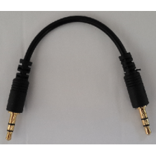 3.5mm 1/8" Aux Male To Male Plug Audio Stereo Headphone Cable 17cm