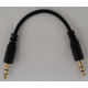 3.5mm 1/8" Aux Male To Male Plug Audio Stereo Headphone Cable 17cm
