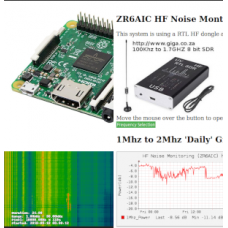 RF Noise Remote Station Kit. Raspberry Pi 3 + PSU + 16GB SD card with RF noise software + rtl-sdr HF Dongle