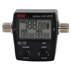 NISSEI RS-70 Digital SWR/Power Meter HF 1.6-60MHz 200W SO239 Type Connector For Two-way Radio